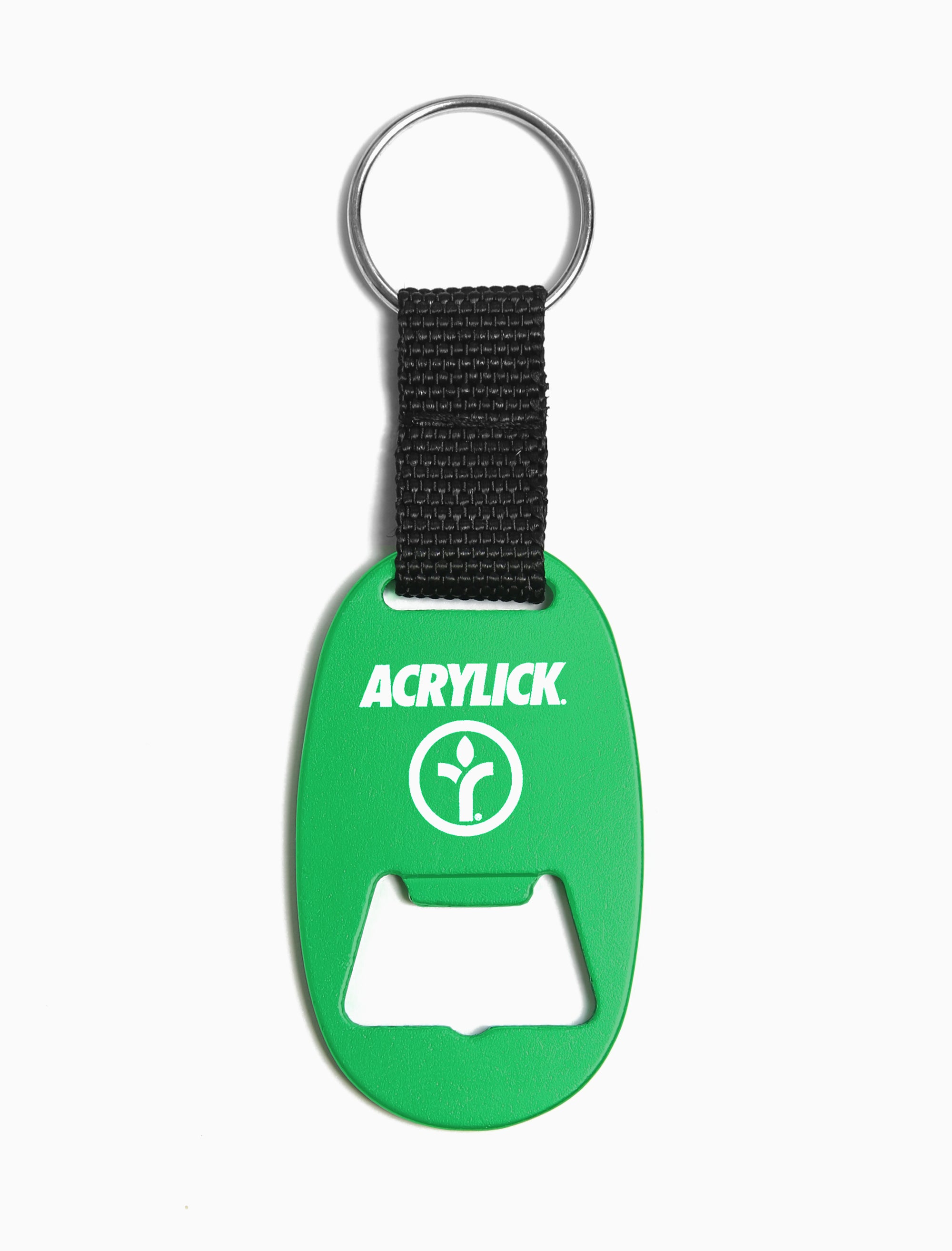 Acrylick Orbit Bottle Opener w/ Key Ring