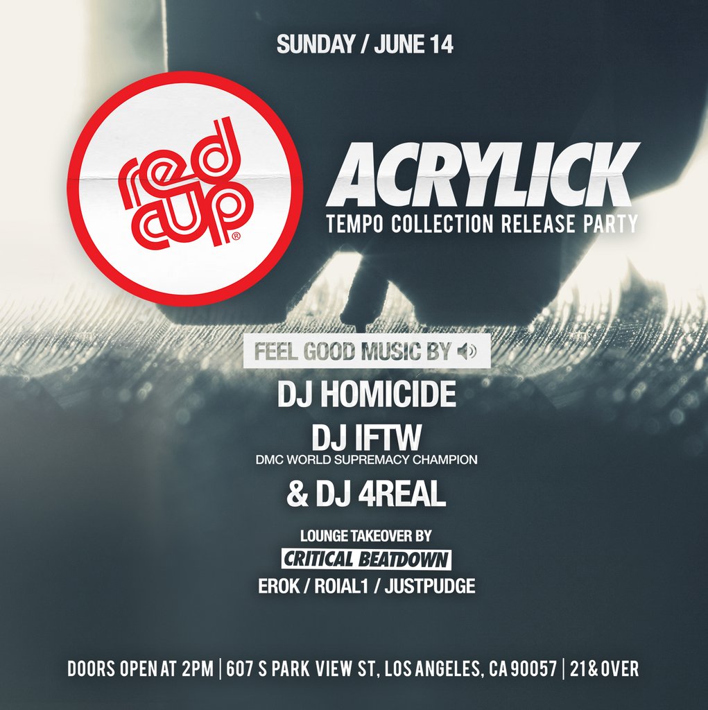 Acrylick x Redcup Sunday's