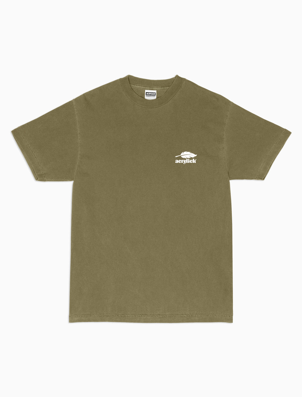 Acrylick logo with a pen as a feather