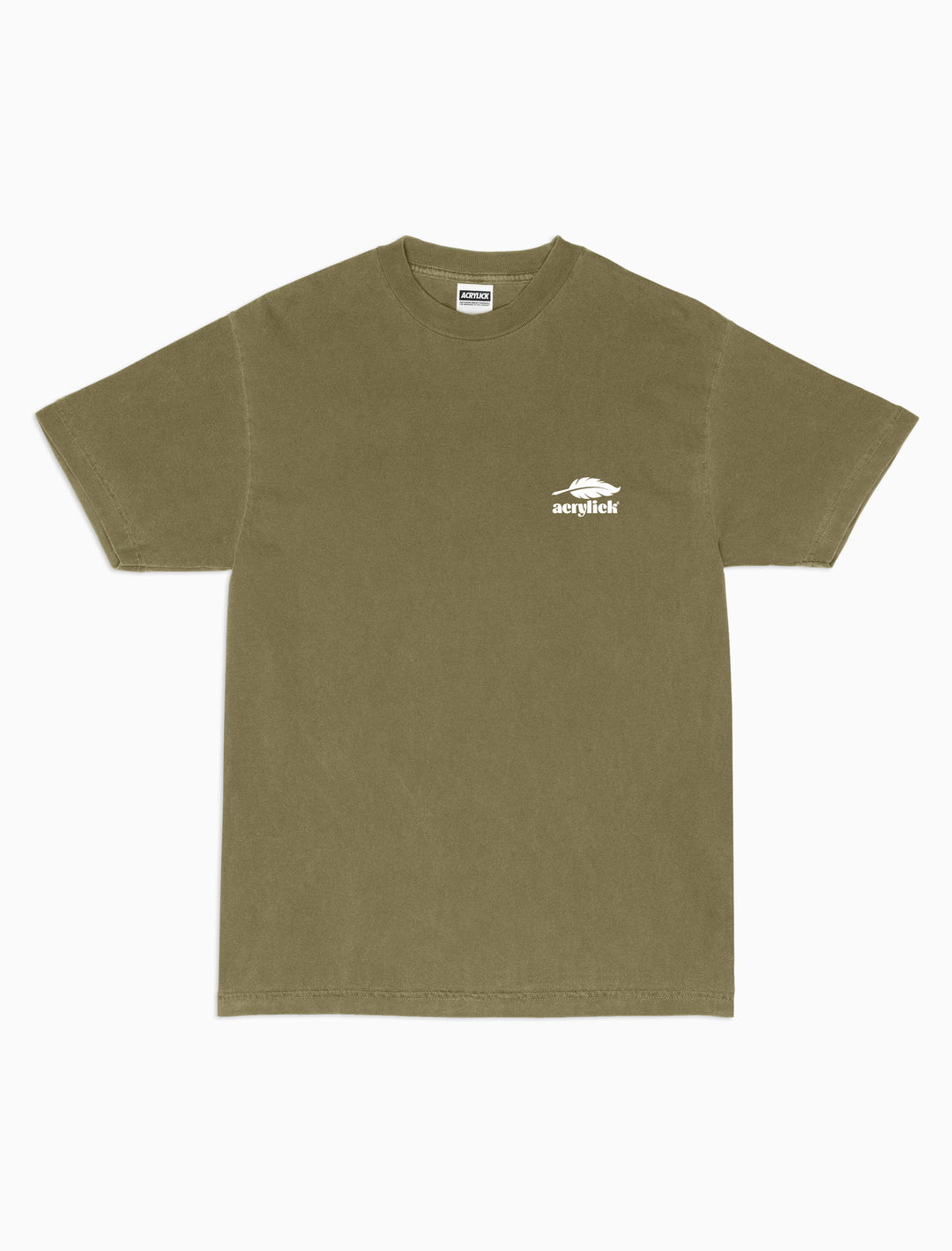 Acrylick logo with a pen as a feather