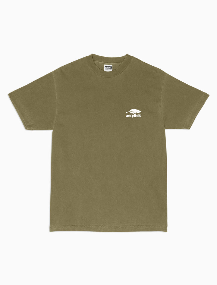 Acrylick logo with a pen as a feather