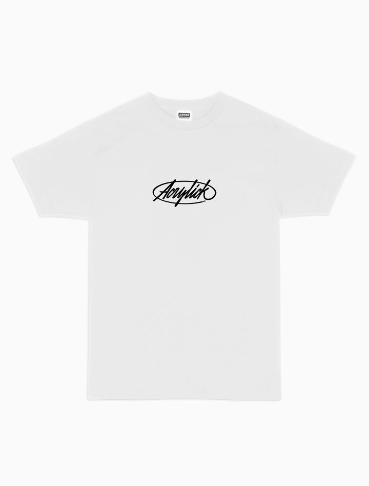 Feature Acrylick new Signature logo from and centered.