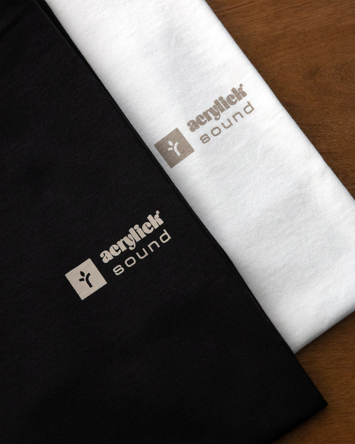 Graphic of a stacked wall of vintage analog speakers with text reading “Massive Sound,” emphasizing classic audio culture and durability.