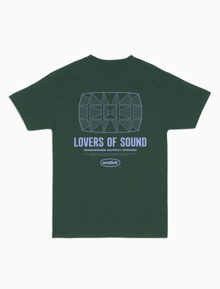 A 15 Multicell horn graphic tee featuring Lover of Sound across the back.