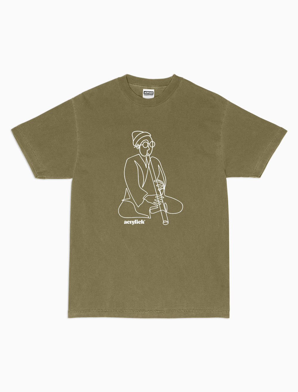 Abstract design representing stillness, rhythm, and mindful meditation. Acrylick Zen Capsule Tee.