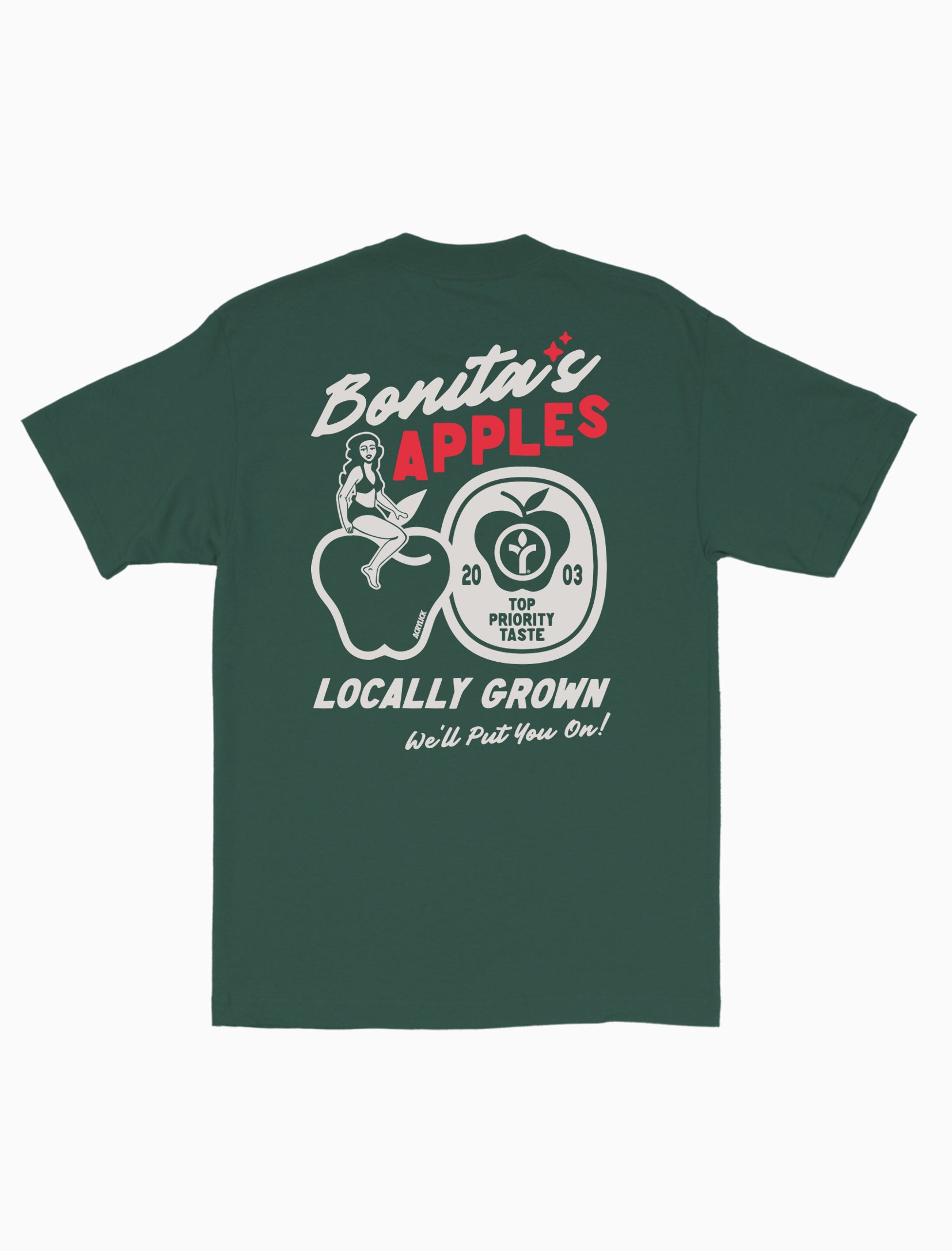 Acrylick Company - Bonita's Apples Tee - Locally Grown