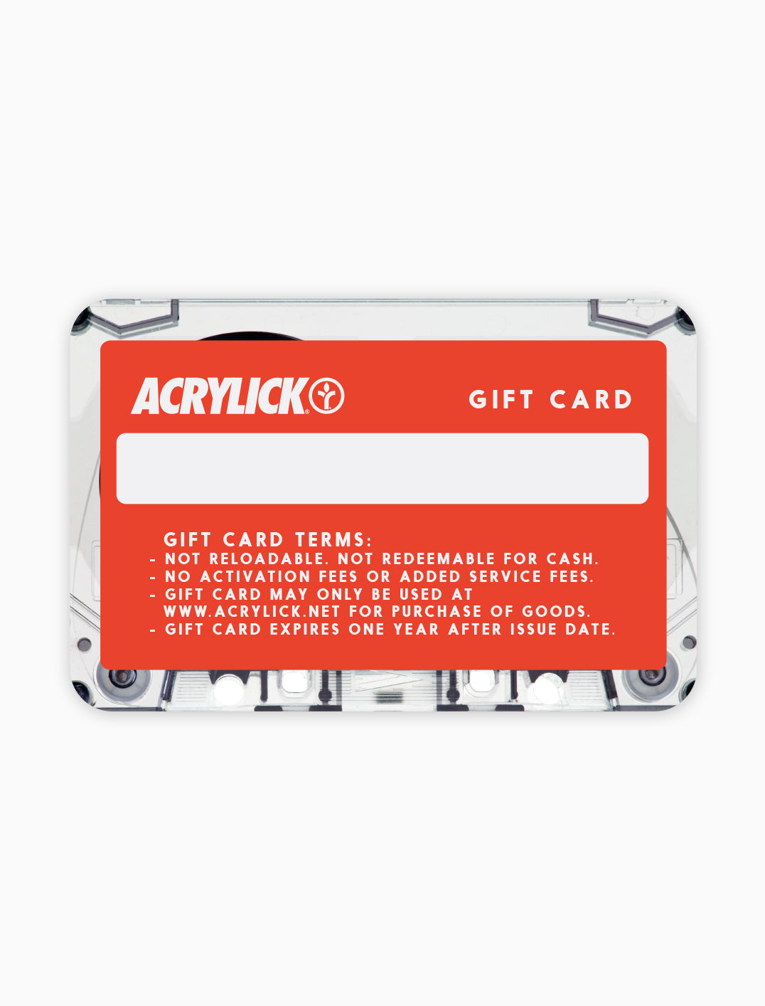 Acrylick Gift Card