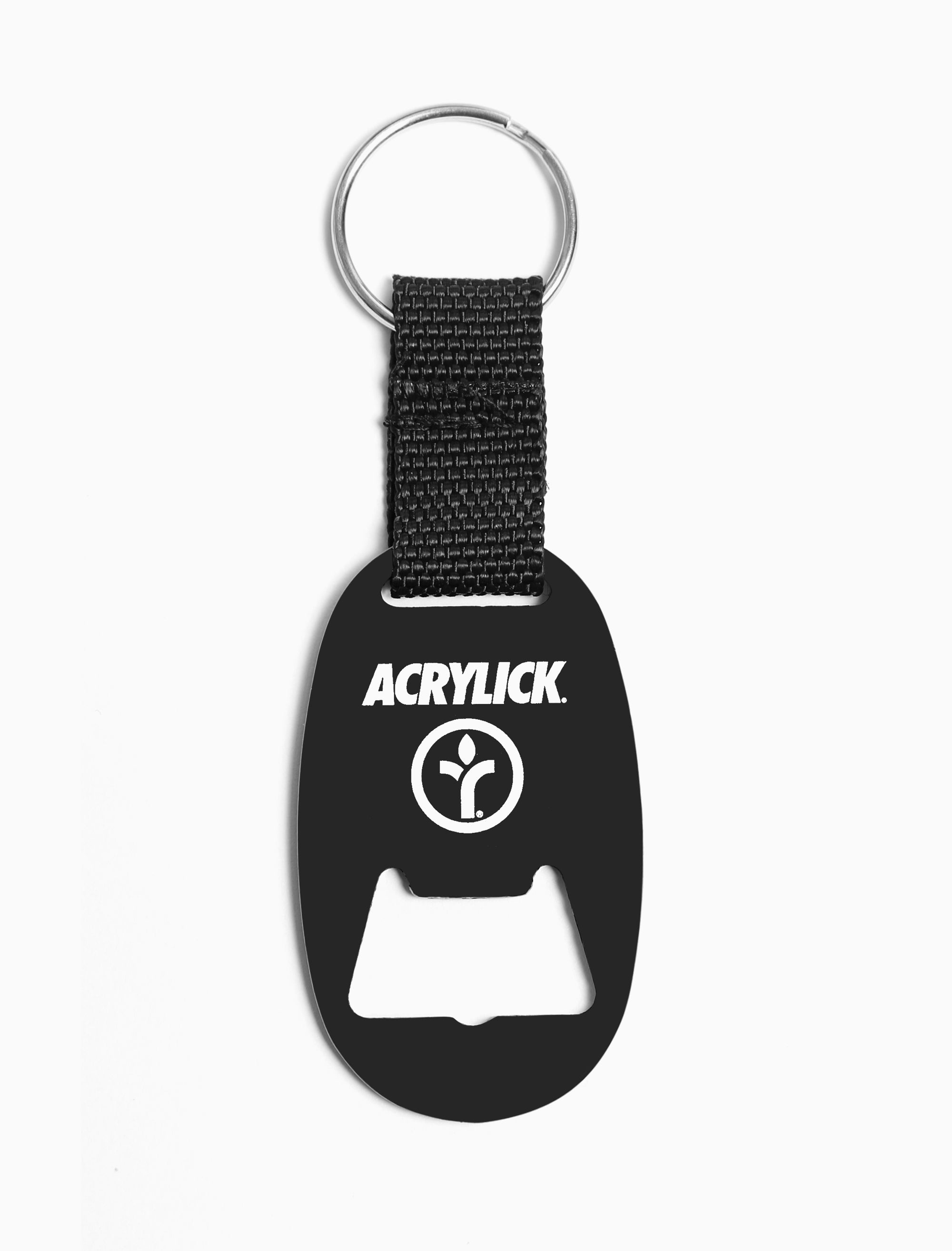 Acrylick Orbit Bottle Opener w/ Key Ring