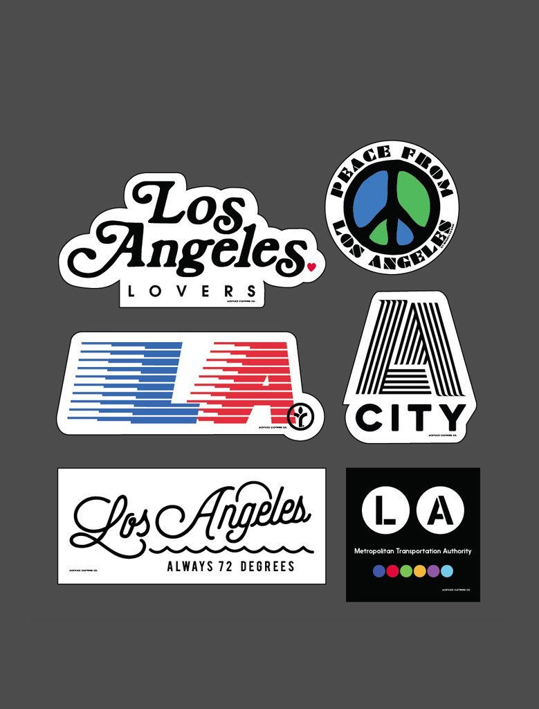Los Angeles Sticker Pack – Acrylick® Goods